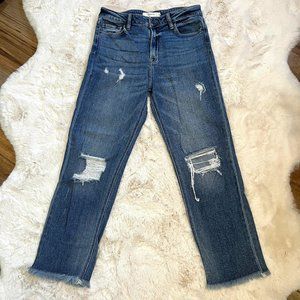 Hidden Distressed High Rise Stretch Jeans - Size 30